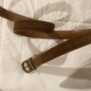 POLO RALPH LAUREN Brown Suede Belt